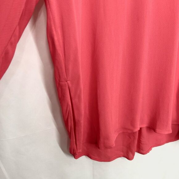 & Other Stories Long Sleeve Semi Sheer Coral Blouse - Picture 5 of 9
